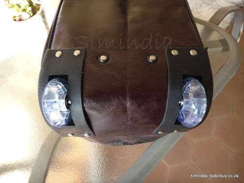 Set of 3 Quality Duffle Luggage Bags with Roller Wheels - Brown