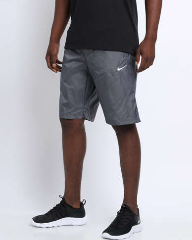 Original Mens Nike EM WOVEN SHORTS GREY 941909 013 - Size Medium