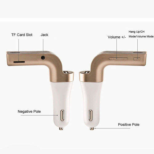 Bluetooth Car Kit Handsfree FM Transmitter Radio MP3 Player USB Charger & AUX