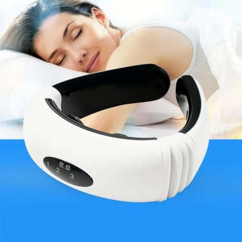 NEW magnetic Therapy Neck Massager with Electronic Pulse and Heated Pads