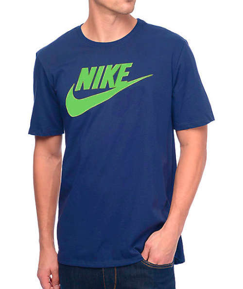 Original Mens Nike 100% Cotton T Shirt With Nike Logo 696707 423 Size Large