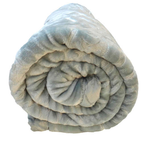 New Arrivals Super Soft 3 PLY Heavy Quality Mink & Embossed Blanket Light GREY