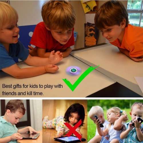 Fidget Spinner Toy Ultra Durable Stainless Steel Bearing High Speed Rainbow High Quality