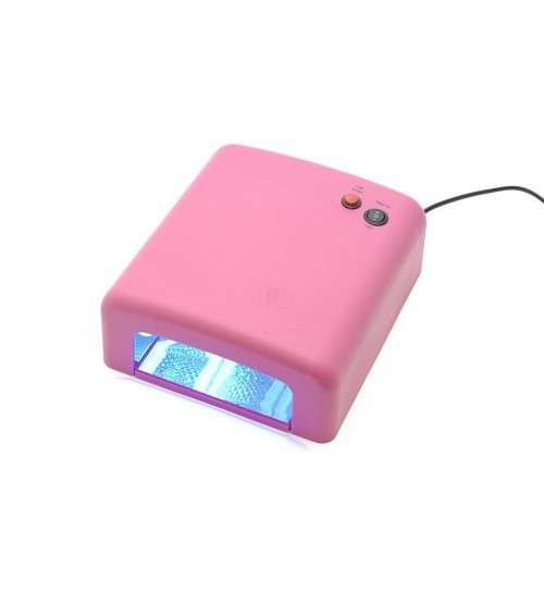 New Arrivals - 36W (9w x 4) UV Gel Professional Nail Curing Lamp PINK COLOR
