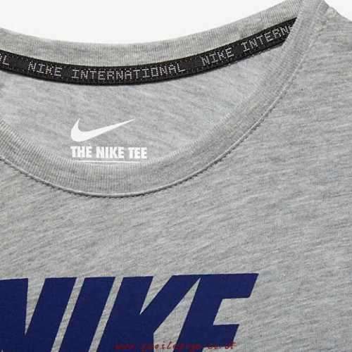 Original Mens Nike International Logo T-Shirt In Grey 803891 063 Size Large