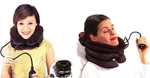 Tractors for Cervical Spine 3 Layers Neck Rest Support Massager Pillow Comfort Pneumatic Air Bag
