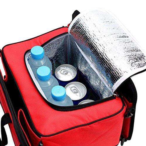 Auto Trunk Organizer with Cooler Bag Multi Durable Collapsible Compartment Cargo Storage Bag for Car