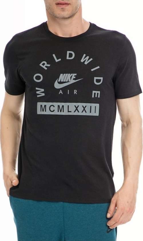 Original Mens Nike AIR HYBRID WORLDWIDE TEE BLACK 805224 010 - Size Large