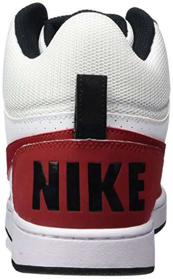 Original Mens Nike Court Borough 838938 101 White Red Black Size UK 12 (SA 12)