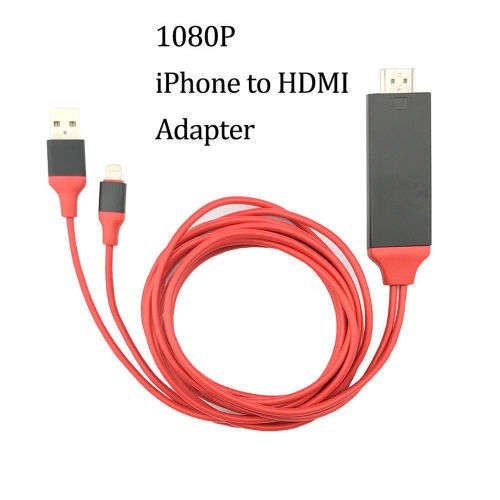 8 Pin Lightning Cable to HDMI TV AV Adapter for iPad iPhone