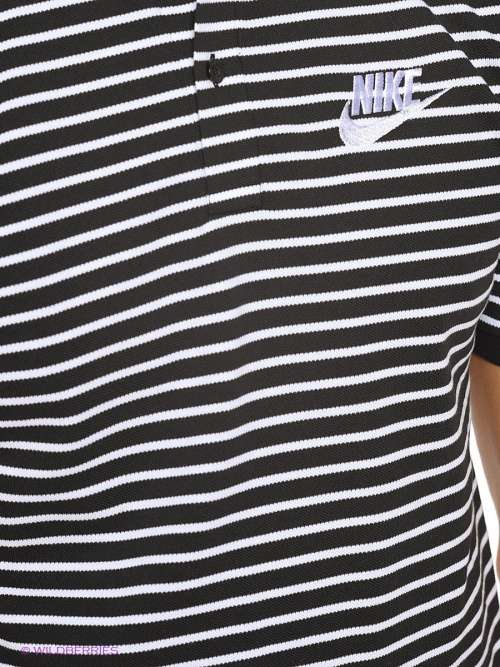 Original Mens Nike Striped Polo In Black 832873 010 Size Extra Large
