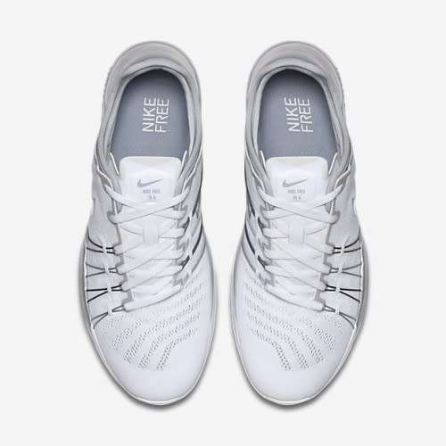 Original Women's NIKE Free TR 6 White/Metallic Silver 833413 100 UK Size 4.5 (SA 4.5)