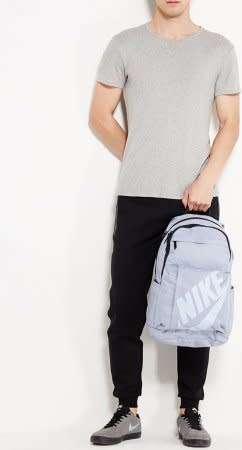 Original NIKE Elemental Backpack Unisex Sportswear Sport School Bag Gym BA 5381 023 Light Grey