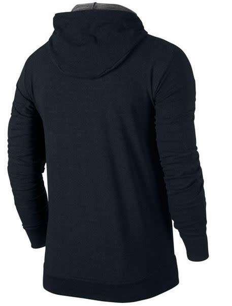 Original Mens Nike Dri-Fit Full Zip Training Top 742210 010  Size Extra Large Color Black/GreyMarl