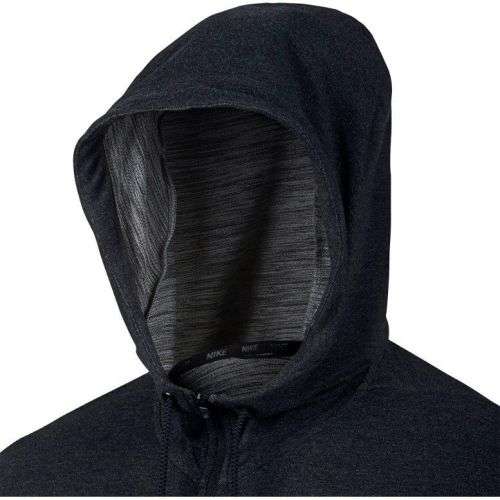 Original Mens Nike Dri-Fit Full Zip Training Top 742210 010  Size Extra Large Color Black/GreyMarl