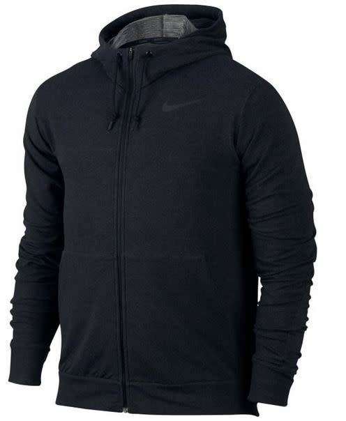 Original Mens Nike Dri-Fit Full Zip Training Top 742210 010  Size Extra Large Color Black/GreyMarl