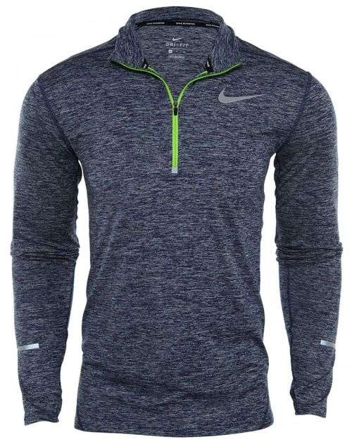 Original Mens NIKE Dri-Fit Element Half Zip Binary Blue Running Top 904946 429 Size Medium