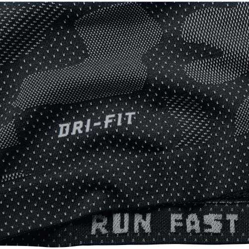 Original NIKE Running DRI-FIT KNIT CONTRAST T-SHIRT black 685659 010 Size Medium