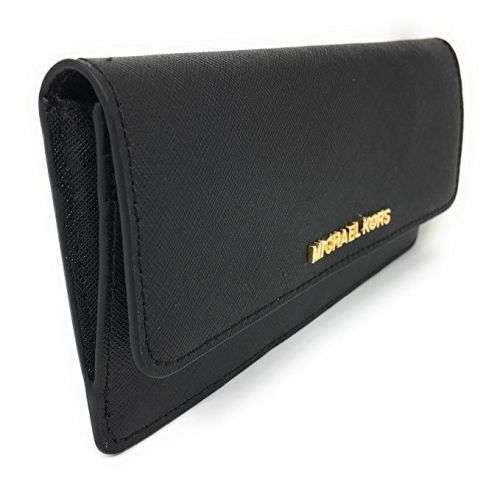 Original Brand New MICHAEL KORS Jet Set Travel Flat Saffiano Leather Wallet Choose from Tan or Black