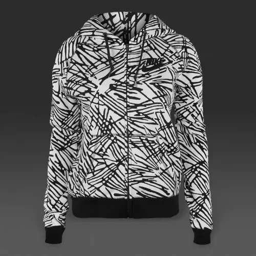 Original Womens NIKE RALLY Full ZIP HOODIE - 726045 010 Size Large