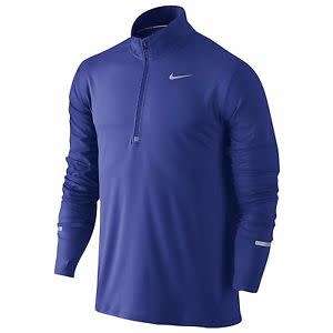 Original Mens NIKE Dri-Fit Element Half Zip Running Top - Full Sleeves - 717404 484 Size Extra Large