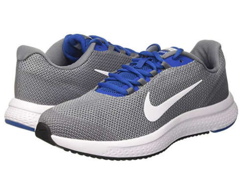 Original Mens Nike RUNALLDAY Cool Grey/White-Blue Jay 898464 005 Size UK 10 (SA 10)