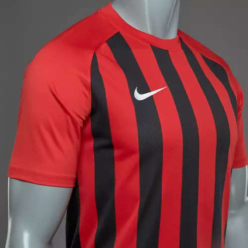 Original Mens Nike INTER STRIPE JERSEY UNIVERSITY RED/BLACK 832976 657 Size XL