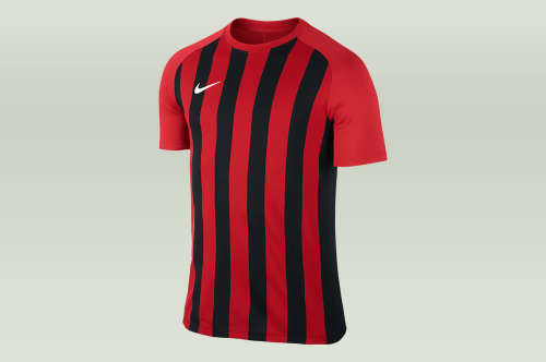 Original Mens Nike INTER STRIPE JERSEY UNIVERSITY RED/BLACK 832976 657 Size XL
