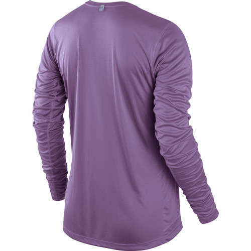 Original Womens NIKE Miler Long Sleeve Top Violet 519833 522 Size Large