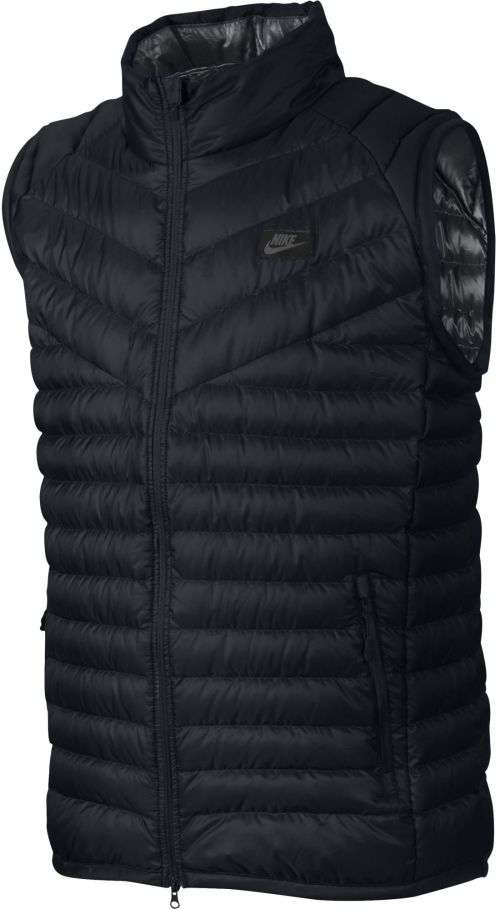 Original Mens NIKE Sportswear Down Fill Guild Vest Black 822866 010 Size XXL
