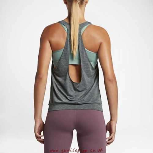 Original Womens NIKE PRO Tops & TShirt Inside 804652-364 Seaweed/Heather Size Medium