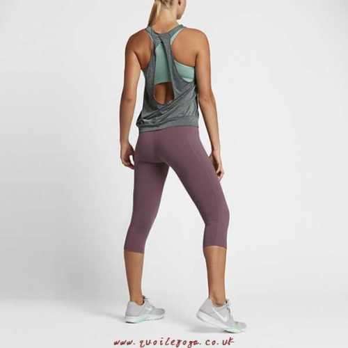 Original Womens NIKE PRO Tops & TShirt Inside 804652-364 Seaweed/Heather Size Medium