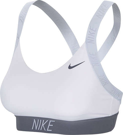 Original Womens NIKE Indy Logo Back Light Support Sports Bra 858583 100 Size Medium