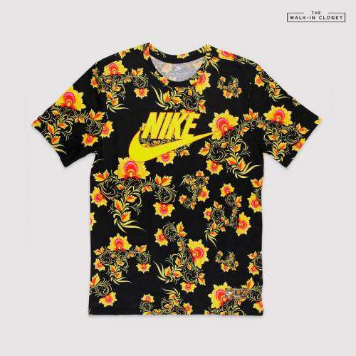Original Mens Nike SPORTSWEAR FLORAL MENS T-SHIRT 892215 011 Size Large