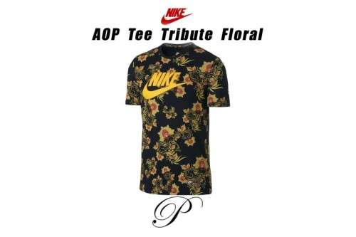 Original Mens Nike SPORTSWEAR FLORAL MENS T-SHIRT 892215 011 Size Large