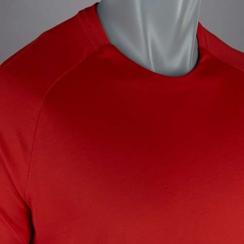 Original Nike Mens Sportswear Bonded Knit T-Shirt In Red 805122 657 Size Extra Large