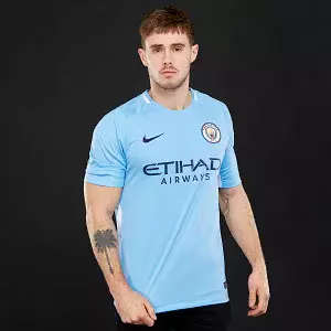 Original Mens Nike MANCHESTER CITY HOME 2017/18 SOCCER JERSEY 847261 489 Size XXL