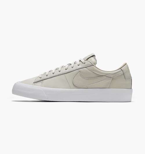 Original Mens NIKE Blazer Studio QS Light Bone/ White 850478 001 Size UK 12 (SA12)