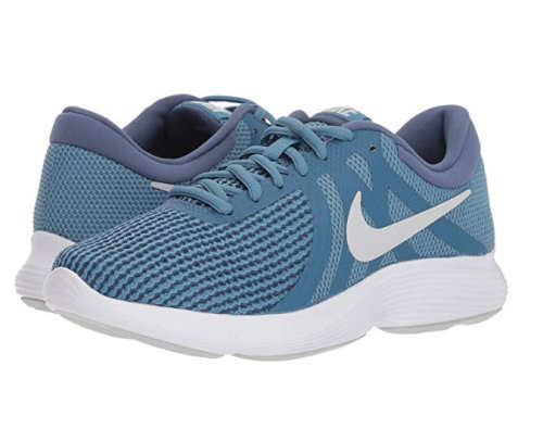Original Women's NIKE Revolution 4 Pure Platinum / Diffused Blue 908999 402 Size UK 5.5 (SA 5.5)