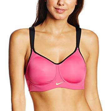 Original Womens NIKE PRO HERO VIVID PINK/BLACK 360 Deg Support Size 32 D