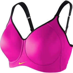 Original Womens NIKE PRO HERO VIVID PINK/BLACK 360 Deg Support Size 32 D