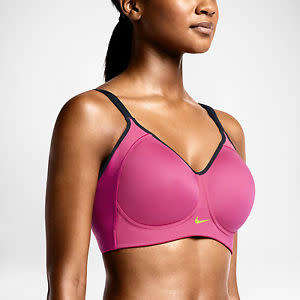 Original Womens NIKE PRO HERO VIVID PINK/BLACK 360 Deg Support Size 32 D