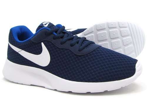 Original Mens Nike Tanjun Shoes MIDNIGHT NAVY 812654 414 Size UK 11.5 (SA 11.5)