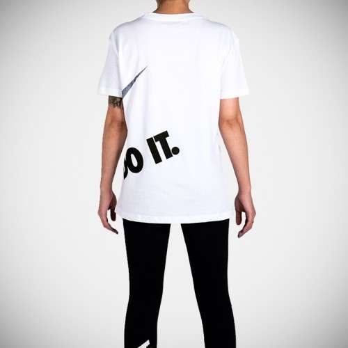 Original Women's NIKE Sportswear AV25 BC Tee - Black/White 848996 100 Size Medium