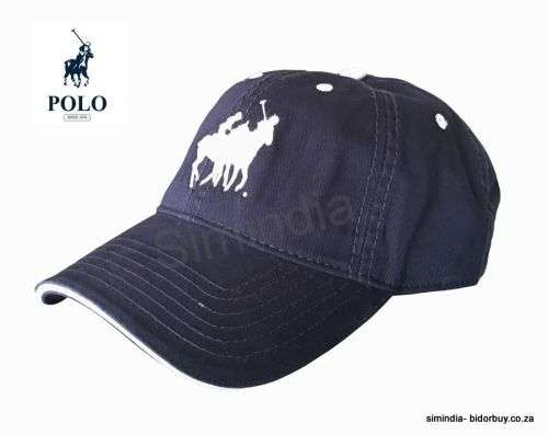 Original Mens Polo Classic Sports Cap - Blue- Double Pony