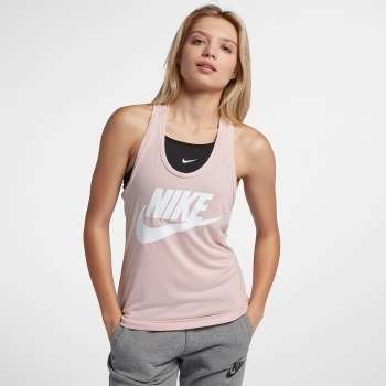 Original Womens NIKE Sportswear Essentials Hybrid Pink Baby Tank 831731 682 Size Medium