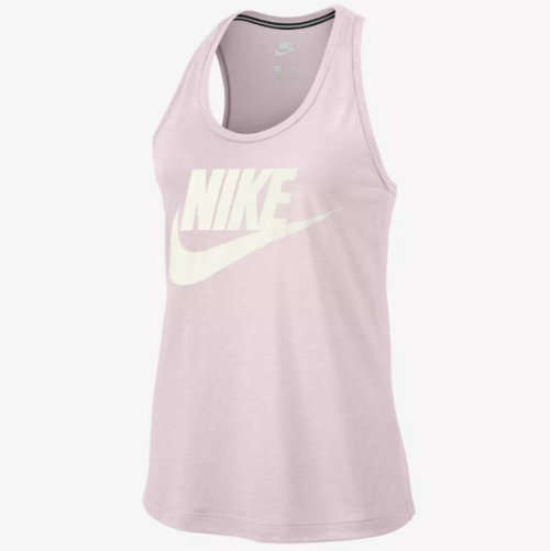 Original Womens NIKE Sportswear Essentials Hybrid Pink Baby Tank 831731 682 Size Medium