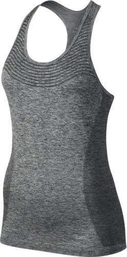 Original Womens NIKE Dri-FIT Knit Running Tank Top Black/Heather 718567 010 Size Medium