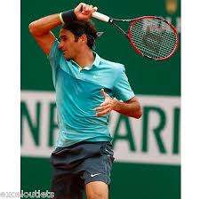 Original Mens Nike Premier Roger Federer (RF) Polo Shirt 2015 - Light Retro/Teal 679086 405 Size XXL