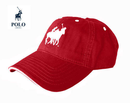 Original Mens Polo Classic Sports Cap Red-  Double Pony